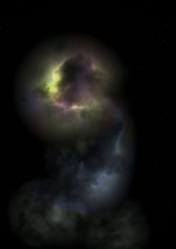 Small part of an infinite star field of space in the Universe. "Elements of this image furnished by NASA".