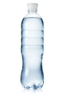 Bottle of water isolated on white