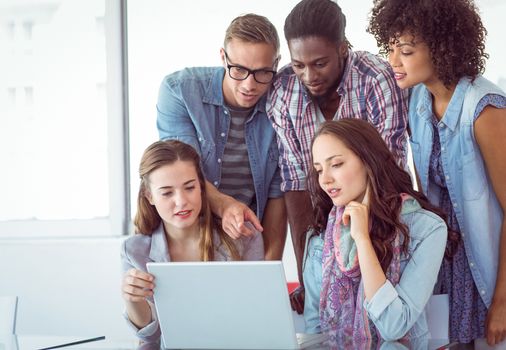 Fashion students working as a team at the college