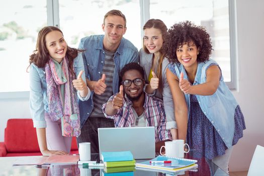 Fashion students working as a team at the college