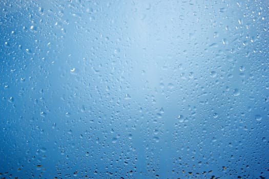 Drops on a glass surface