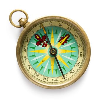 Compass isolated on white