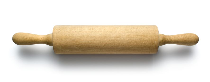 Rolling pin isolated on white