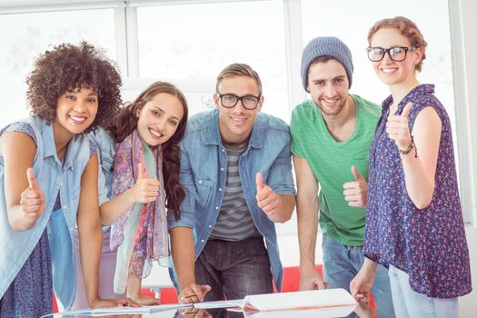 Fashion students working as a team at the college