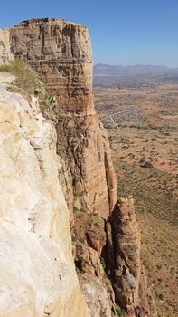 Landscape in Tigray province close to Adigrat, Ethiopia, Africa