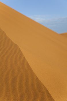 Desert dunes in Morocco, colorful vibrant travel theme