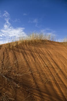 Moroccan desert dune, merzouga, colorful vibrant travel theme