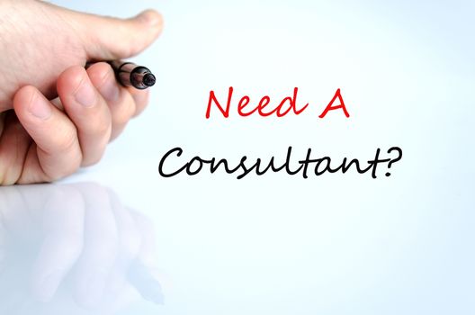 Need A Consultant Concept Isolated Over White Background