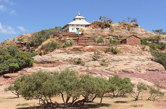 Monolithic church Mikael Mindae, Tigray, Ethiopia, Africa