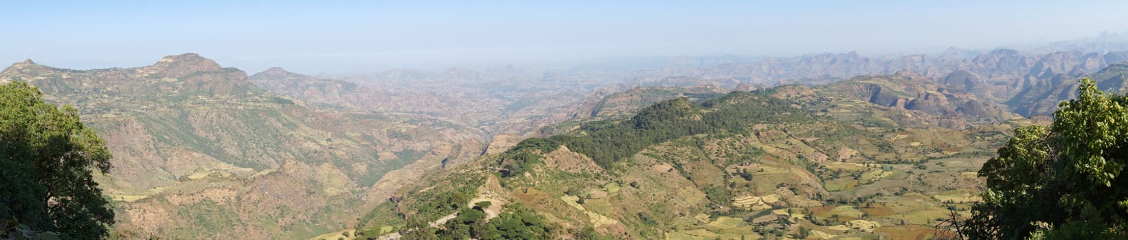 Landscape around the Wolkefit Pass, Ethiopia, Africa