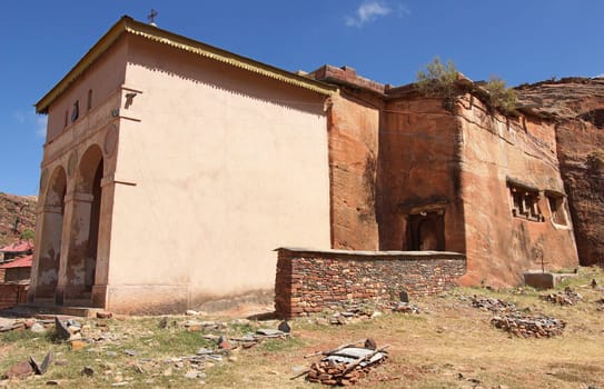 Monolithic church Abreha Atsbeha, Tigray, Ethiopia, Africa