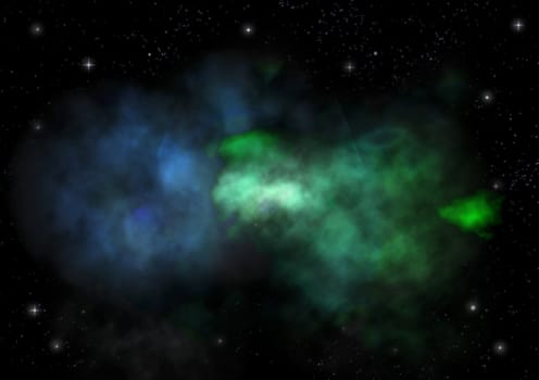 Star field in space a nebulae and a gas congestion. "Elements of this image furnished by NASA".