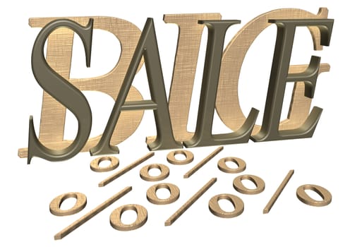 Glossy three-dimensional inscription Big Sale as a sign.