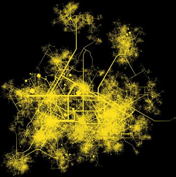 City Infrastructure Planning with Roads and Buildings