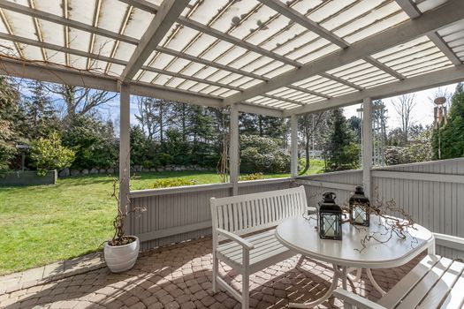 Welcoming terrace and beautiful green garden in Denmark