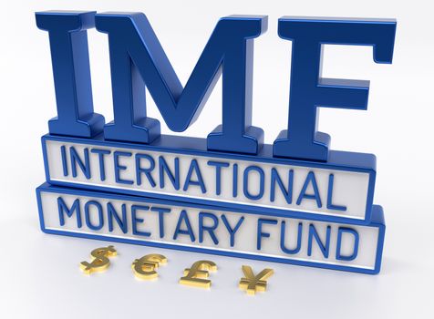 IMF - International Monetary Fund, World Bank - 3D Render