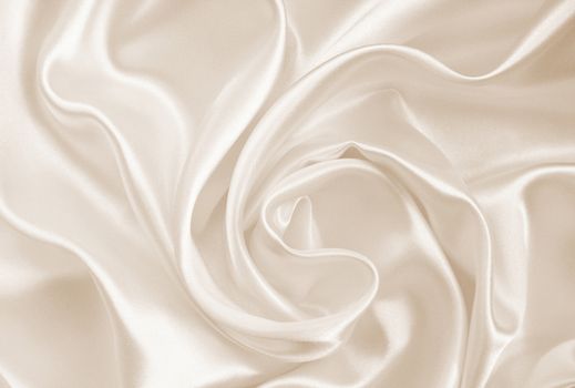 Smooth elegant golden silk or satin can use as wedding background. In Sepia toned. Retro style
