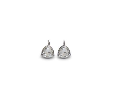 A couple of diamond earrings