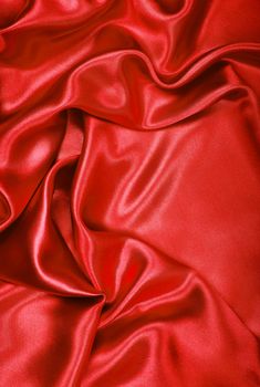 Smooth elegant red silk or satin can use as background 