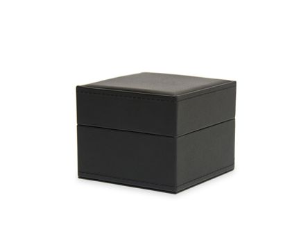 black gift box isolated on white