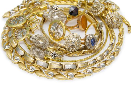 Large collection of gold jewellery