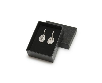 Luxury earrings in box