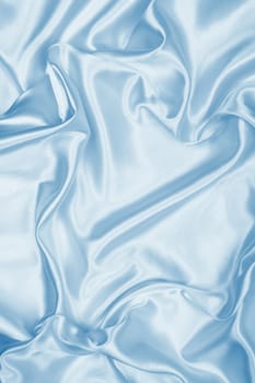 Smooth elegant blue silk or satin can use as background 