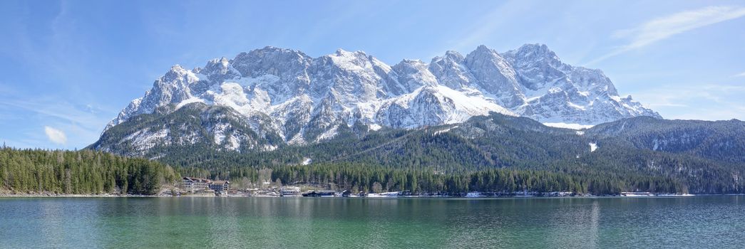 An image of the Zugspitze in Bavaria Germany