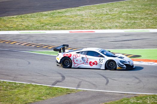 Cars racing at the Monza BlancPain GT Endurance 2015