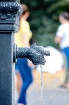 Drinking well on the street