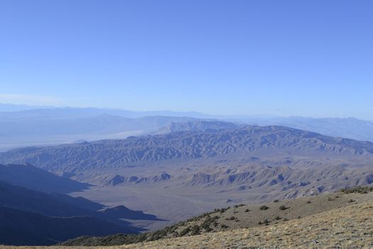 Picture taken from the highest point of the Death Valley, the Telescope peak