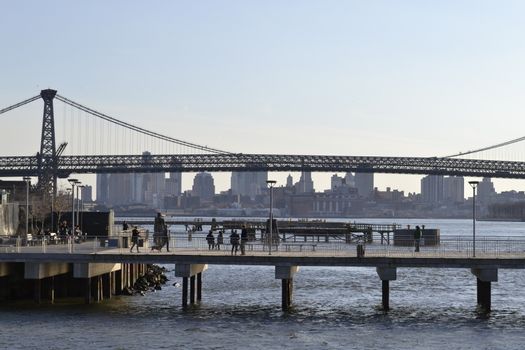 Riverside area of Williamsburg in Brooklyn