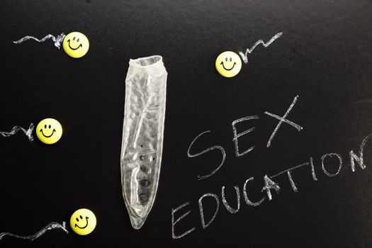 Sex, colorful bright concept of education