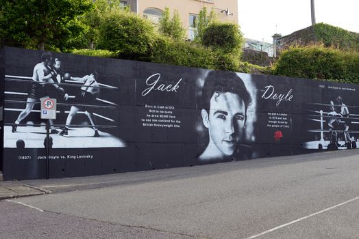 mural dedicated to Jack Doyle an Irish boxing champion