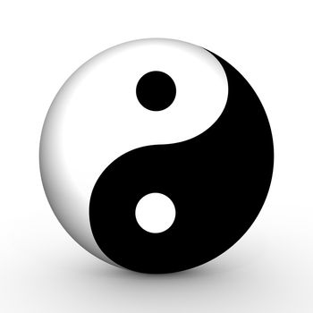 Illustrated Yin and Yang symbol