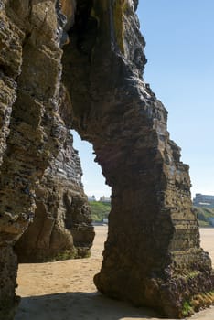 natural rock formation at the ballybunion cliffs