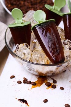 Delicious ice cream on the table