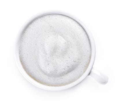 Coffee cup on a white background