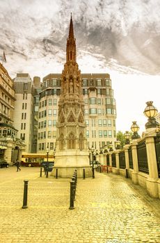 London skyline on a summer day.