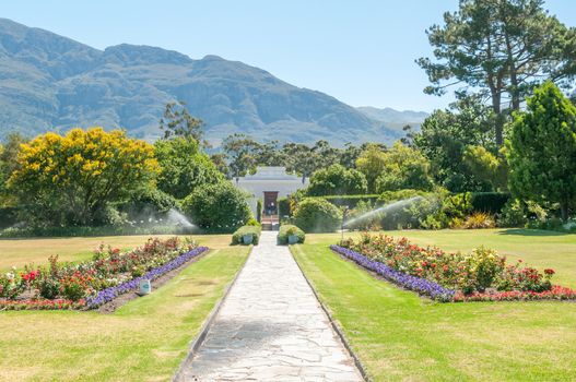 FRANSCHOEK, SOUTH AFRICA - DECEMBER 11, 2014: The Huguenot museum commemorates the arrival of the French Huguenots in the 17th century.