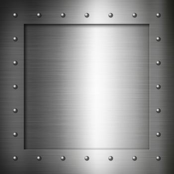 Brushed Steel frame background texture wallpaper