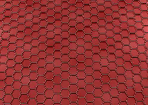 Abstract honeycomb background 3d illustration or backdrop.