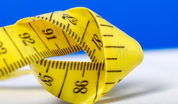 Picture of a Rolled measuring lint , tape