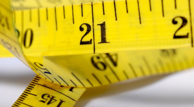 Picture of a Rolled measuring lint , tape