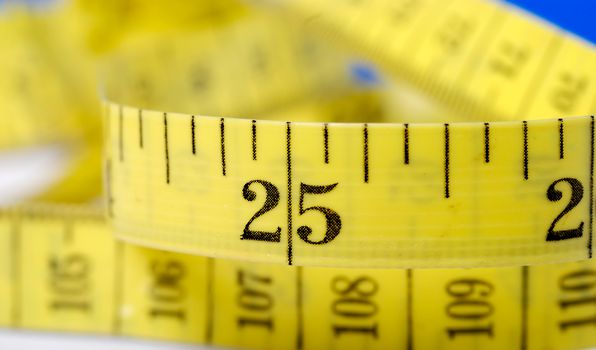 Picture of a Rolled measuring lint , tape