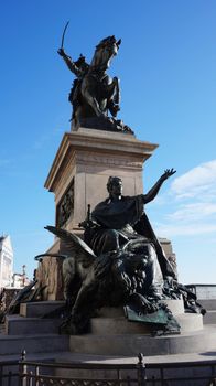 Statue of King Victor Emmanuel II in Venice, Italy.