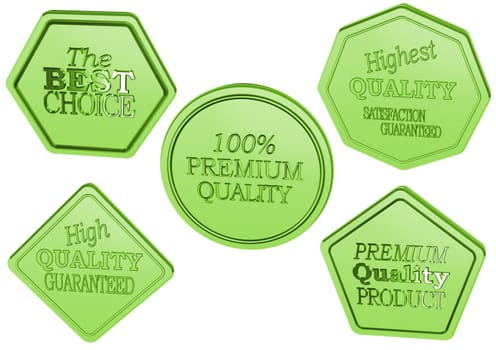 High Quality set of Sale product badges isolated on white.