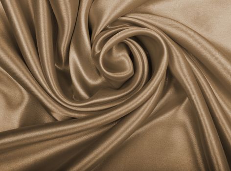 Smooth elegant golden silk or satin can use as wedding background. In Sepia toned. Retro style