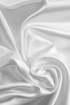 Smooth elegant white silk or satin can use as wedding background