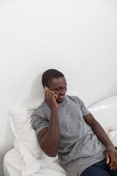 Black man talking on the cellphone